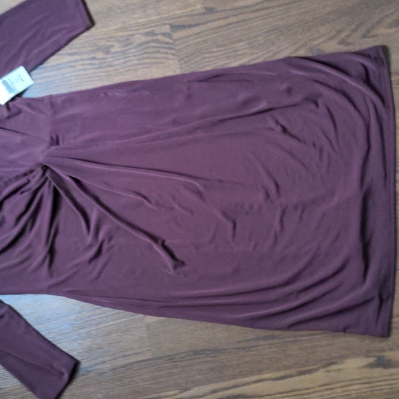 Nwt Coldwater Creek Fall Ruched Dress  12 P - Picture 3 of 4